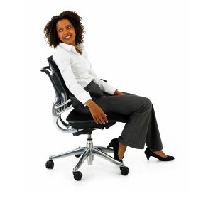 Freedom reclined with the backrest following the spine