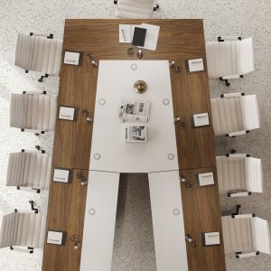 Folding screen with coat hangers from the Mux70 collection