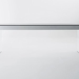 Hand-brushed black aluminium finish on the Air Desk