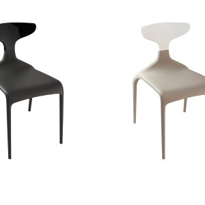 Punk chair by Green with polycarbonate back
