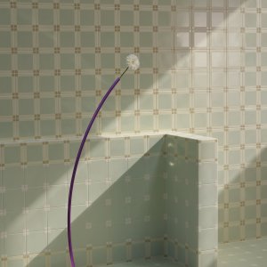 Bathroom clad in Homage to the Square