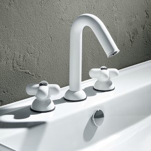 I Balocchi bidet mixer for a single hole, with jointed aerator