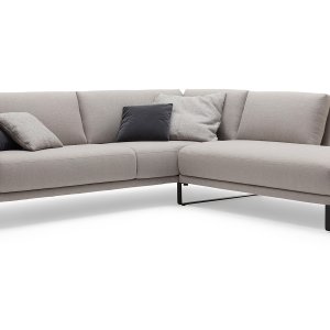 Asso corner unit of 209 by 156 cm with two 80 cm seats