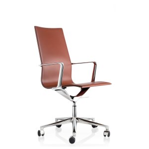 Kuna Chair in black leather