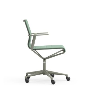Fabric upholstery on an ICF Office meeting chair
