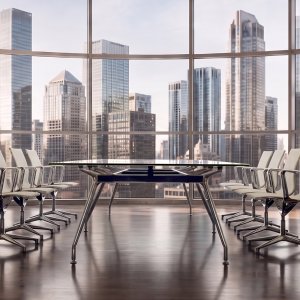 Square UniTable table by ICF in two sectors
