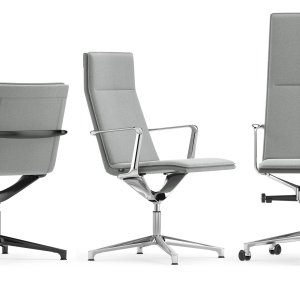 Steel tube frame of the Valea visitor chair