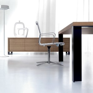 Complete director cabin with New Loop desk, storage and meeting table