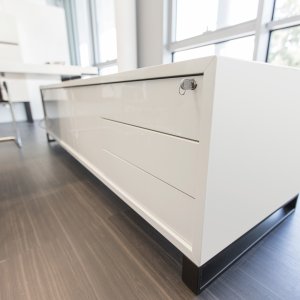 New Loop executive desk with structural return as working wing