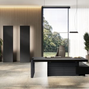 Jera Las Mobili director table with lateral return and pedestal