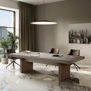 Jera Las Mobili meeting table coordinated with director cabin furniture