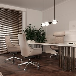 Smooth upholstery on the Kriteria executive chair