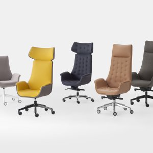 Kriteria boss chair by Kastel with high backrest