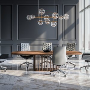 Kriteria medium back chair for a manager's desk