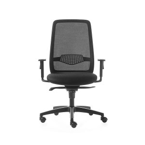 Ergonomic office chairs: black Key Go by Kastel at a workstation