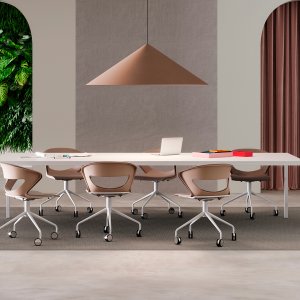 Turquoise Kicca chair from Kastel with the frame painted in the same shade