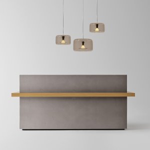 Gres stone-effect surface on a Kyo service top