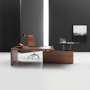 Kyo credenza with 45-degree cut fronts, four metres wide