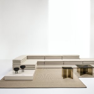 Sofas and lounge furniture: an Acamante island in the centre of a lounge