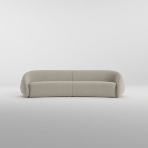 LaCividina Apper armchair photographed head-on, natural ash base below
