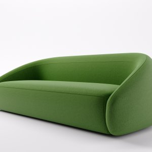 Left-hand Apper dormeuse from LaCividina in a textured fabric