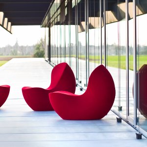 Top-down picture of the Nautile chair by LaCividina