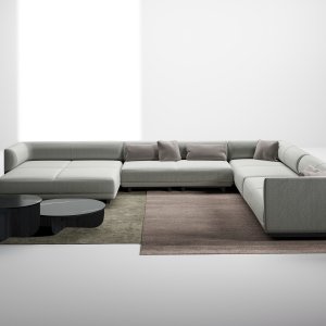 Additional cushions of three formats on a Node+ square seat