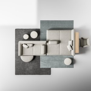 Luna seat ending a line of Node+ sofas and lounge furniture