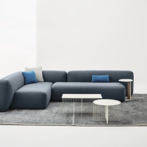 Reception seating Suiseki by LaCividina in an office lobby