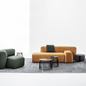 Modular armrest of the LaCividina Suiseki system