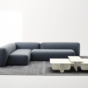 Office reception furnished with Suiseki seating