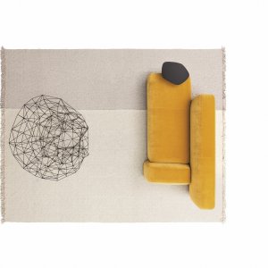 Waiting area seating Suiseki in a contract interior