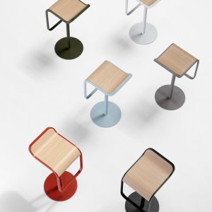 LEM S83 self aligning stool by Lapalma