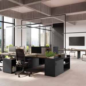 Growing office floor furnished with 5th Element workstations