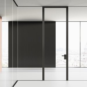 Acoustic double-glazed Mood wall protecting a conference room conversation