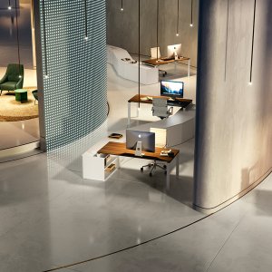 Loft service unit with cushion