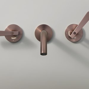 Lutezia by Cea Design rim-mounted thermostatic bathtub group