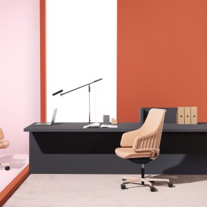 Fixed-base Italia chair for meeting rooms