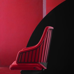 Italia chair in teal fabric by Luxy