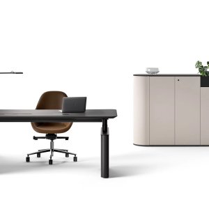 Otto meeting table by Martex with Round legs