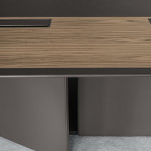 Base doors covered in saddle leather