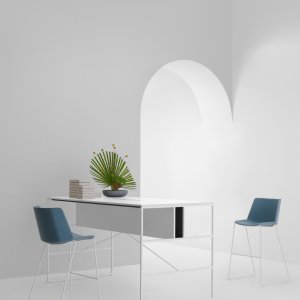 20.Venti workstation desks seen from the side, design 967arch