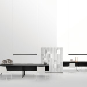 Compact 20.Venti Home desk in bleached oak