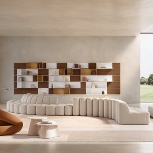 Modular sofa Array by mdf italia in a waiting area