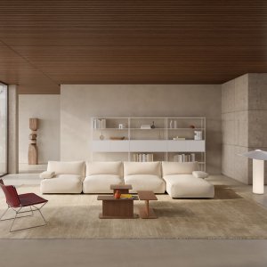 Recycled polypropylene base of the Array sofa