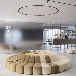 Office reception with Array seating by mdf italia