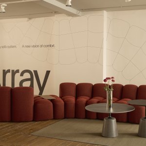 Linear composition of the Array system by mdf italia