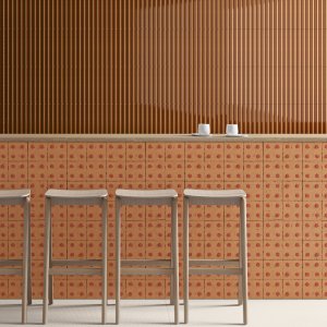 Terminal piece finishing a Rombini wall panel