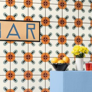 Marghe Black plain colour from the Mattonelle Margherita collection by Mutina