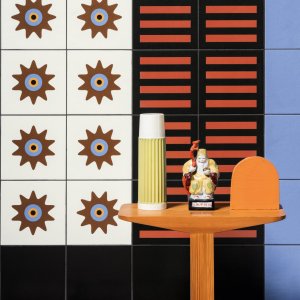 Hand-drawn Stripes design, Mattonelle Margherita porcelain by Mutina